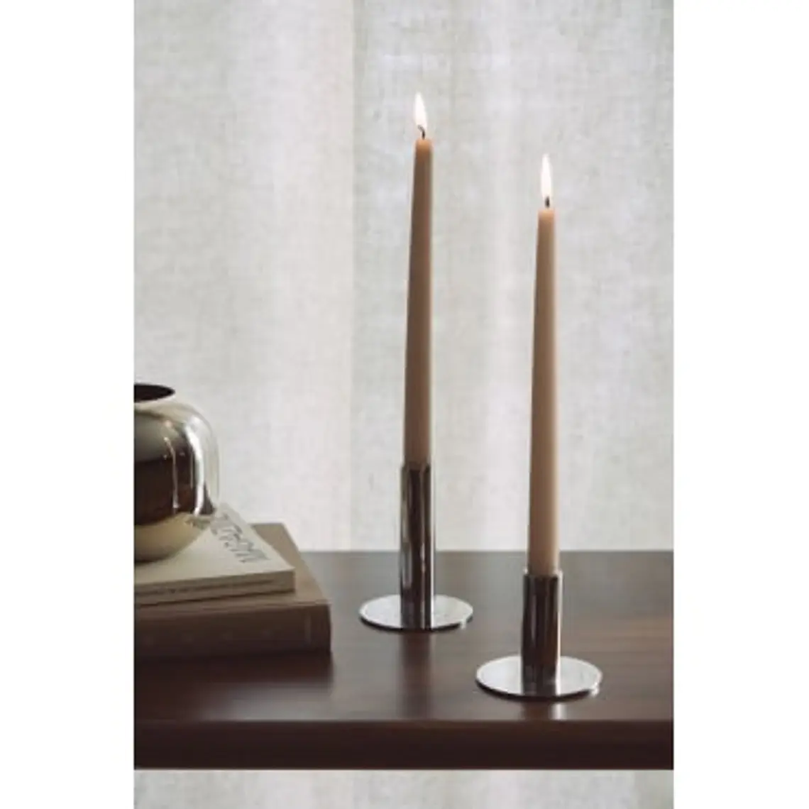 Set de 2 candelabros en acero Penda 8