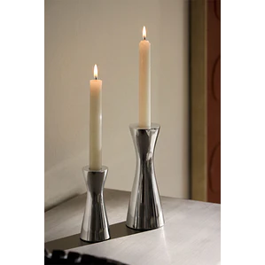 Set de 2 candelabros en aluminio Varo