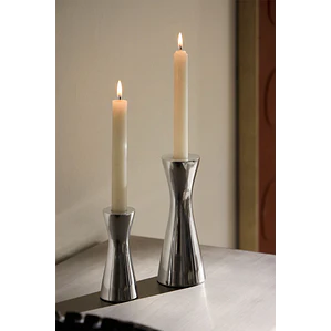 Set de 2 candelabros en aluminio Varo