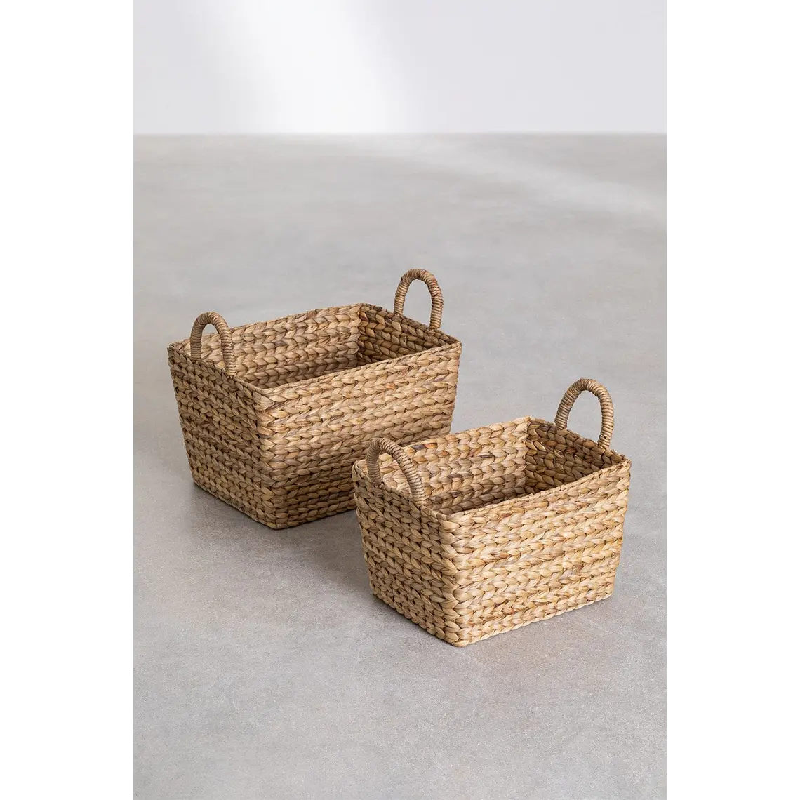 Set de 2 cestas de jacinto de agua Maura 4
