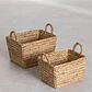 Set de 2 cestas de jacinto de agua Maura - Miniatura 4