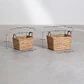 Set de 2 cestas de jacinto de agua Maura - Miniatura 10