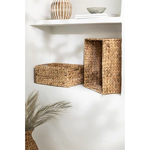 Set de 2 cestas en jacinto de agua Borea