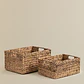 Set de 2 cestas en jacinto de agua Borea - Miniatura 10