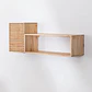 Set de 2 estantes de pared en madera - Miniatura 3