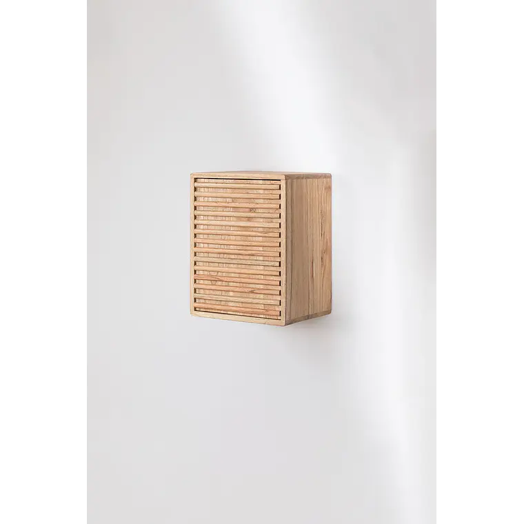 Set de 2 estantes de pared en madera 5