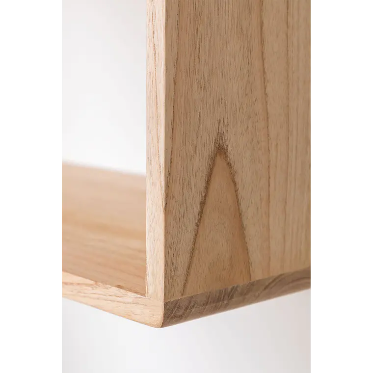 Set de 2 estantes de pared en madera 8
