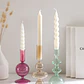 Set de 3 candelabros en cristal Kamea - Miniatura 1
