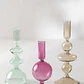 Set de 3 candelabros en cristal Kamea - Miniatura 2