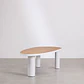 Set de mesa ovalada 260x110 cm en aluminio y madera de teca y 8 sillas de jardín en madera de acacia Dareva - Miniatura 4