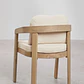 Set de mesa ovalada 260x110 cm en aluminio y madera de teca y 8 sillas de jardín en madera de acacia Dareva - Miniatura 8