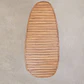 Set de mesa ovalada 260x120 cm en madera de acacia y 10 sillas de jardín en madera de eucalipto Dunena - Miniatura 5