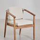 Set de mesa ovalada 260x120 cm en madera de acacia y 10 sillas de jardín en madera de eucalipto Dunena - Miniatura 6