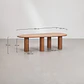 Set de mesa ovalada 260x120 cm en madera de acacia y 10 sillas de jardín en madera de eucalipto Dunena - Miniatura 10