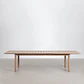Set de mesa rectangular 250-310x105 cm extensible y 10 sillas de jardín en madera de acacia y cuerda trenzada Falina - Miniatura 5