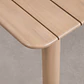 Set de mesa rectangular 250-310x105 cm extensible y 10 sillas de jardín en madera de acacia y cuerda trenzada Falina - Miniatura 6