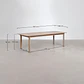 Set de mesa rectangular 250-310x105 cm extensible y 12 sillas de jardín en madera de acacia y cuerda trenzada Fiorina - Miniatura 11