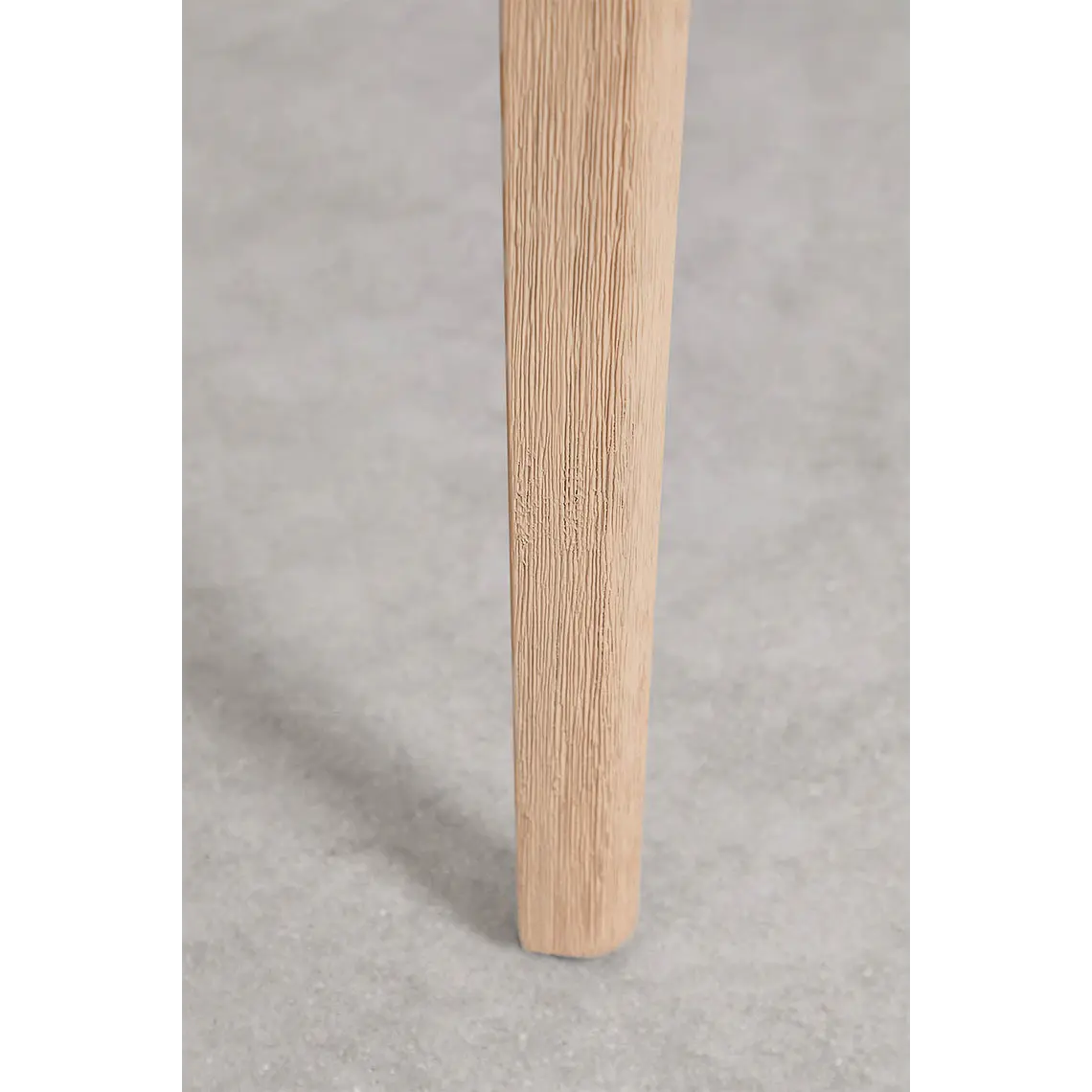 Set de mesa redonda Ø100 cm en cemento y 4 sillas de jardín en madera de acacia y ratán sintético Zalina 6