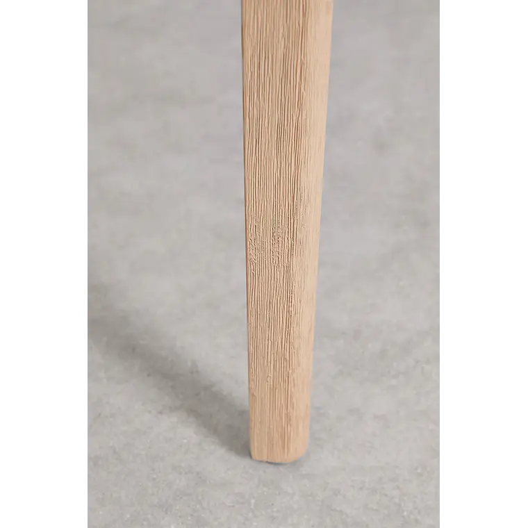 Set de mesa redonda Ø100 cm en cemento y 4 sillas de jardín en madera de acacia y ratán sintético Zalina 6
