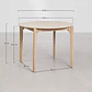 Set de mesa redonda Ø100 cm en cemento y 4 sillas de jardín en madera de acacia y ratán sintético Zalina - Miniatura 11