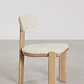 Set de mesa redonda Ø120 cm en cemento Eloria y 6 sillas de jardín en madera de acacia y tela bouclé Celina - Miniatura 8