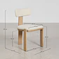 Set de mesa redonda Ø120 cm en cemento Eloria y 6 sillas de jardín en madera de acacia y tela bouclé Celina - Miniatura 12