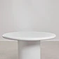 Set de mesa redonda Ø140 cm en cemento Namara y 6 sillas de jardín en madera de acacia Brenora - Miniatura 2