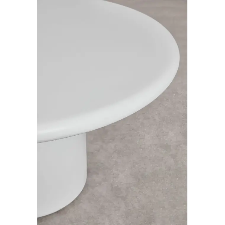 Set de mesa redonda Ø140 cm en cemento Namara y 6 sillas de jardín en madera de acacia Brenora 3