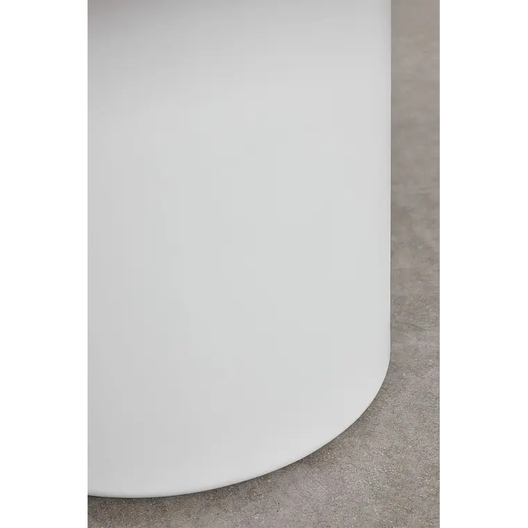 Set de mesa redonda Ø140 cm en cemento Namara y 6 sillas de jardín en madera de acacia Brenora 4