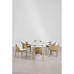 Set de mesa redonda Ø140 cm en cemento Namara y 6 sillas de jardín en madera de acacia Brenora - Miniatura 11