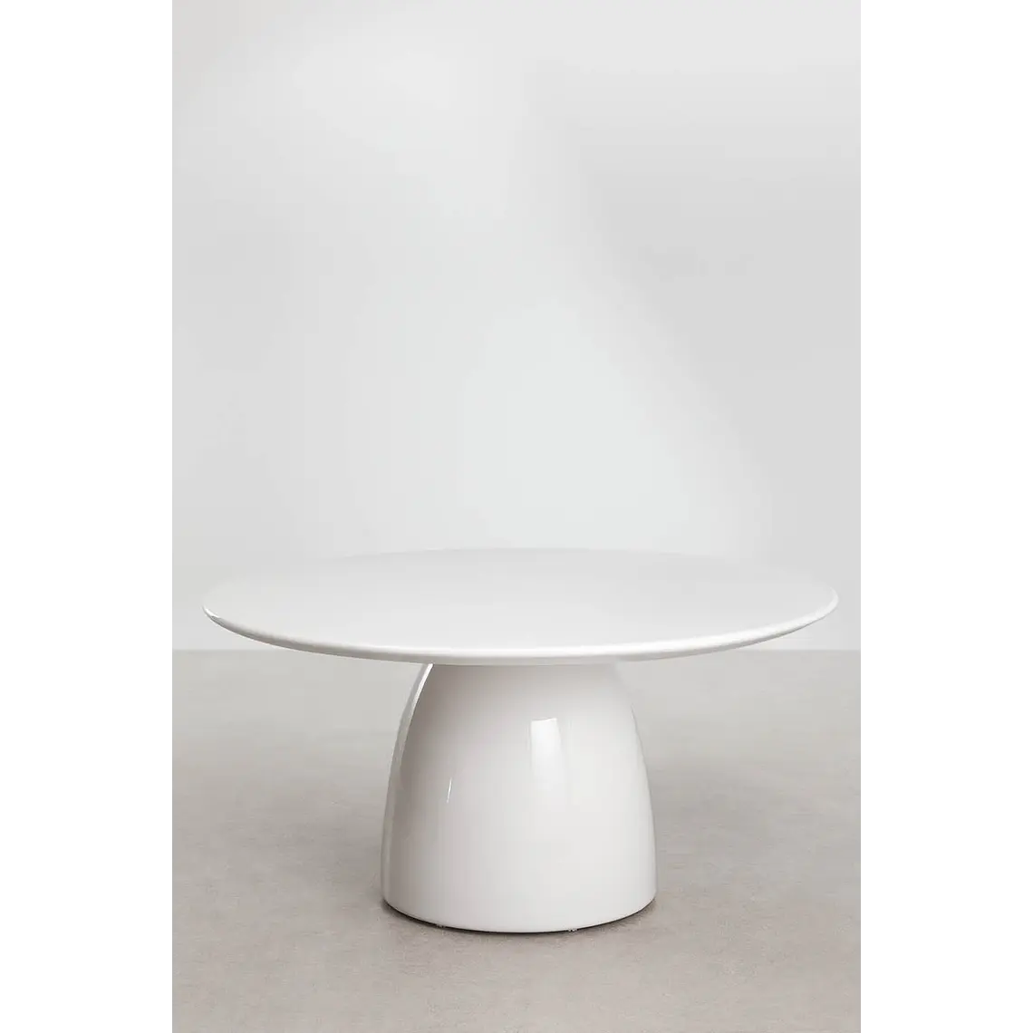 Set de mesa redonda Ø150 cm en cemento Numira y 8 sillas de jardín en madera de acacia Benira 3