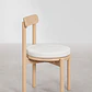 Set de mesa redonda Ø150 cm en cemento Numira y 8 sillas de jardín en madera de acacia Benira - Miniatura 8