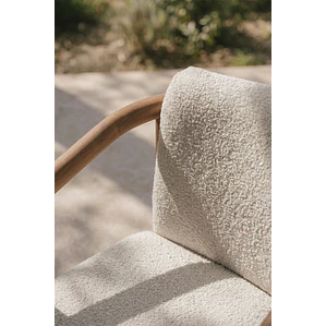 Silla de jardín con reposabrazos en madera de acacia Darena
