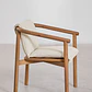 Silla de jardín con reposabrazos en madera de acacia Darena - Miniatura 4