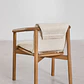 Silla de jardín con reposabrazos en madera de acacia Darena - Miniatura 5