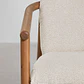 Silla de jardín con reposabrazos en madera de acacia Darena - Miniatura 6