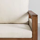 Silla de jardín con reposabrazos en madera de acacia Peria - Miniatura 8