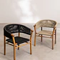 Silla de jardín con reposabrazos en madera de acacia y cuerda trenzada Fala - Miniatura 9