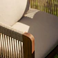 Silla de jardín con reposabrazos en madera de acacia y cuerda trenzada Melora - Miniatura 2