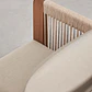 Silla de jardín con reposabrazos en madera de acacia y cuerda trenzada Melora - Miniatura 7