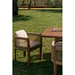 Silla de jardín con reposabrazos en madera de acacia y cuerda trenzada Melora - Miniatura 11