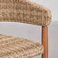 Silla de jardín con reposabrazos en madera de acacia y ratán sintético Arenova - Miniatura 8