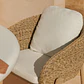 Silla de jardín con reposabrazos en madera de acacia y ratán sintético Kelena - Miniatura 2