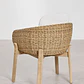 Silla de jardín con reposabrazos en madera de acacia y ratán sintético Kelena - Miniatura 5