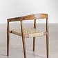 Silla de jardín con reposabrazos en madera de teca Tora - Miniatura 4