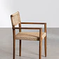 Silla de jardín con reposabrazos en madera de teca y cuerda trenzada Vara - Miniatura 5