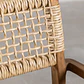 Silla de jardín con reposabrazos en madera de teca y cuerda trenzada Vara - Miniatura 7