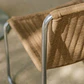 Silla de jardín en acero inoxidable y ratán sintético Erenira - Miniatura 2