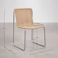 Silla de jardín en acero inoxidable y ratán sintético Erenira - Miniatura 9