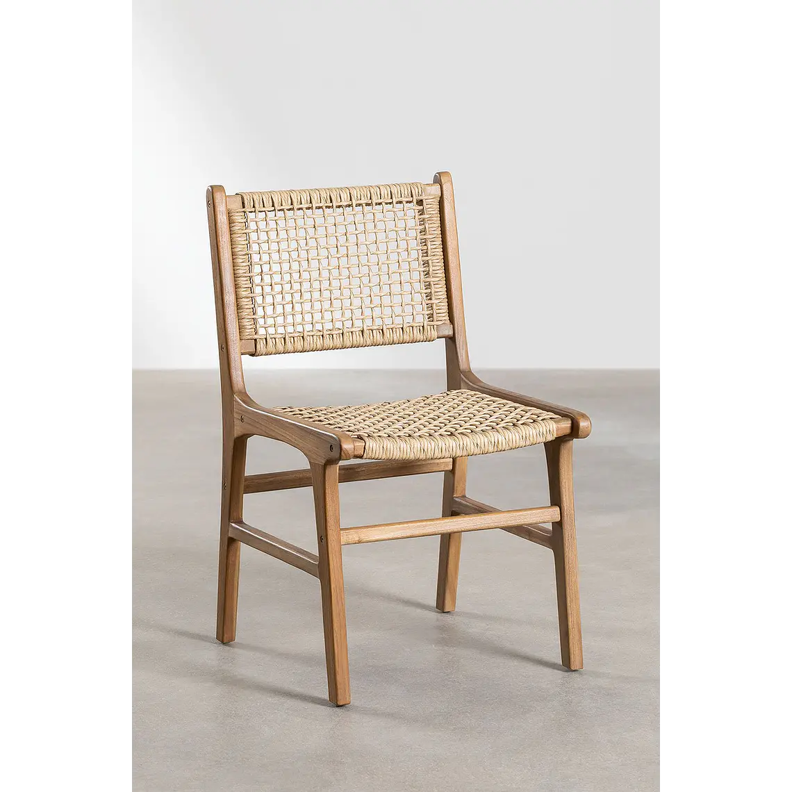 Silla de jardín en madera de teca Sola 3